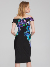 241775 Dress - Black/Multi (Joseph Ribkoff)